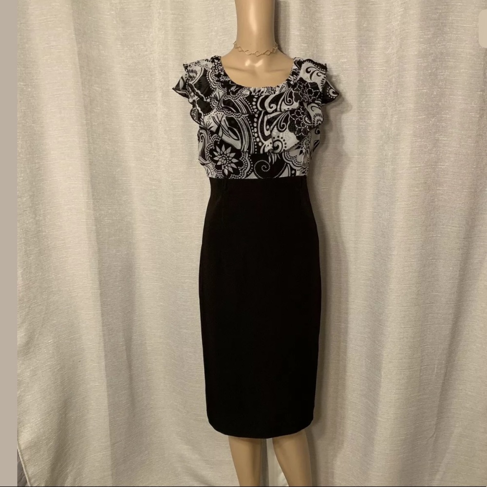 VIOR VIOR RUFFLE TOP FORMAL DRESS SIZE 10
